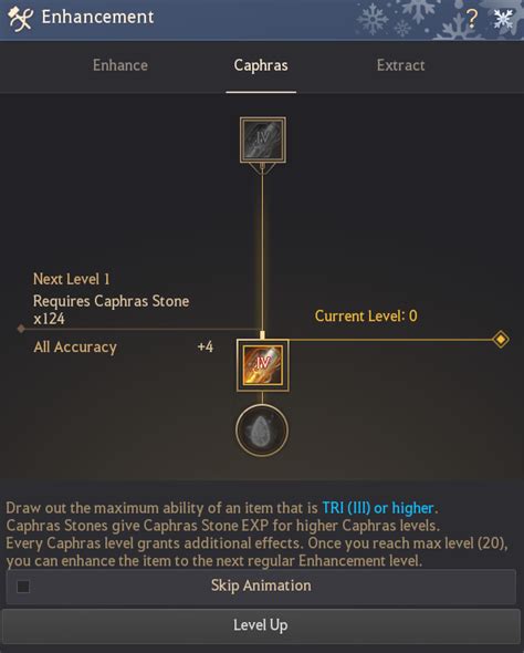 caphras stone bdo chart.